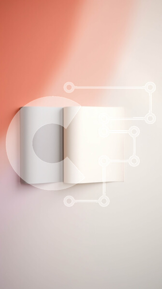 Intra Συλλεκτικό Ξύλινο Παζλ Plywood  4mm - Κενή Λευκή Βίβλος με ροζ και πορτοκαλί ντεγκραντέ φόντο Σε Ξύλινο Κουτί - Διαστάσεις Puzzle: 10x10 cm – 25 κομμάτια