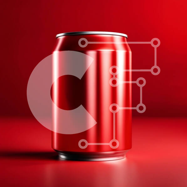 Intra Συλλεκτικό Ξύλινο Παζλ Plywood  4mm - Ζωντανή εικόνα ενός κόκκινου κουτιού αναψυκτικού σε μια ταιριαστή επιφάνεια Σε Ξύλινο Κουτί - Διαστάσεις: 10x10 cm – 25 κομμάτια