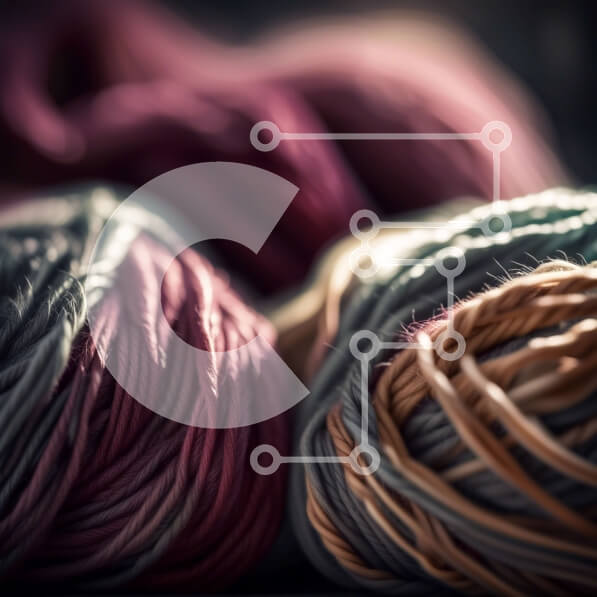 Intra Συλλεκτικό Ξύλινο Παζλ Plywood  4mm - Ζωντανή εικόνα από κοντά με πολύχρωμες μπάλες από νήματα Σε Ξύλινο Κουτί - Διαστάσεις Puzzle: 10x10 cm – 25 κομμάτια