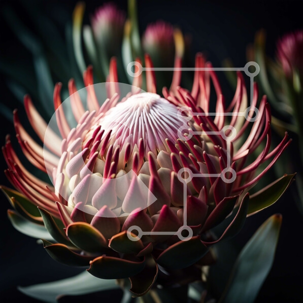 Intra Συλλεκτικό Ξύλινο Παζλ Plywood  4mm - Όμορφη εικόνα ενός κόκκινου λουλουδιού από κοντά Σε Ξύλινο Κουτί - Διαστάσεις: 10x10 cm – 25 κομμάτια