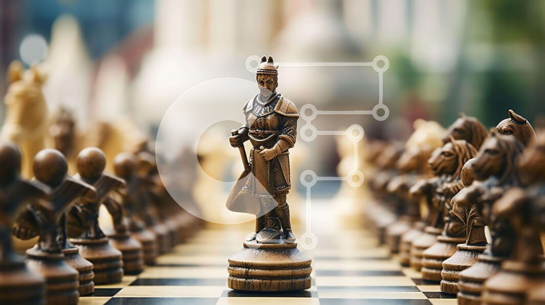 Intra Συλλεκτικό Ξύλινο Παζλ Plywood  4mm - Ξύλινη σκακιέρα με φιγούρες που παίζουν ένα παιχνίδι Σε Ξύλινο Κουτί - Διαστάσεις Puzzle: 10x10 cm – 25 κομμάτια