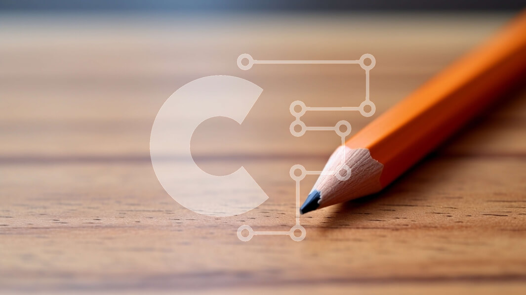 Intra Συλλεκτικό Ξύλινο Παζλ Plywood  4mm - Κοντινό πλάνο πορτοκαλί μολυβιού σε ξύλινο τραπέζι Σε Ξύλινο Κουτί - Διαστάσεις: 10x10 cm – 25 κομμάτια