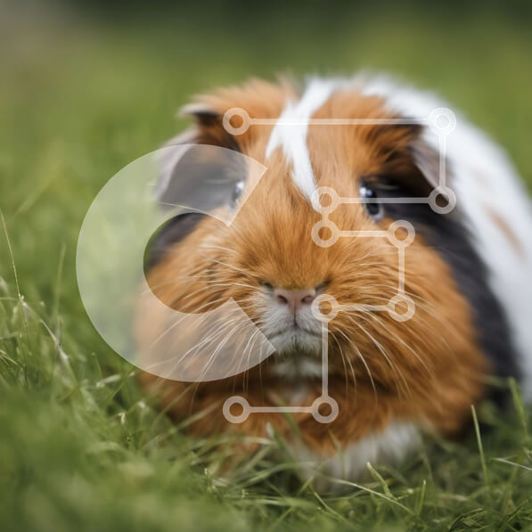 Intra Συλλεκτικό Ξύλινο Παζλ Plywood  4mm - Μικρό ινδικό χοιρίδιο σε ένα χωράφι με πράσινο γρασίδι Σε Ξύλινο Κουτί - Διαστάσεις: 10x10 cm – 25 κομμάτια