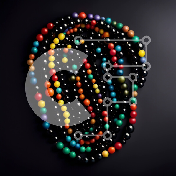 Intra Συλλεκτικό Ξύλινο Παζλ Plywood  4mm - Ζωντανή κοντινή λήψη από πολύχρωμα μάρμαρα σε μαύρο φόντο Σε Ξύλινο Κουτί - Διαστάσεις: 10x10 cm – 25 κομμάτια