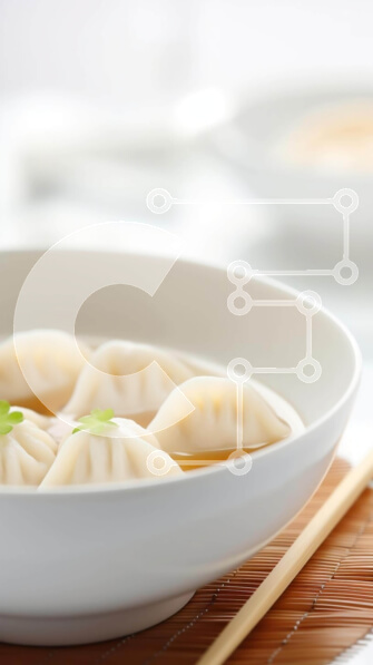 Intra Συλλεκτικό Ξύλινο Παζλ Plywood  4mm - Κινεζική σούπα ζυμαρικών με μαρούλι Σε Ξύλινο Κουτί - Διαστάσεις: 10x10 cm – 25 κομμάτια