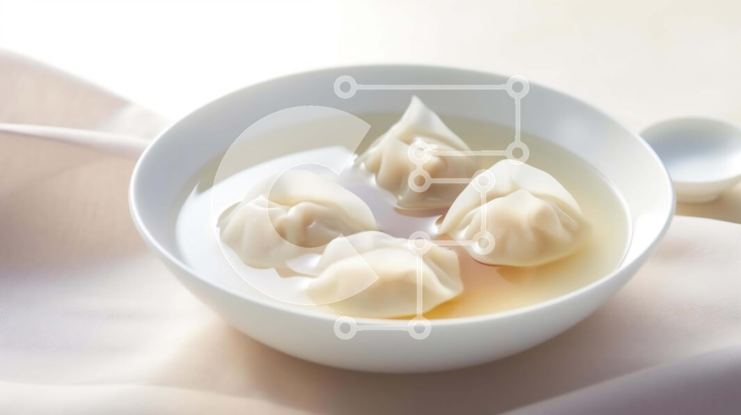 Σετ των 2 Intra Συλλεκτικό Ξύλινο Παζλ Plywood  4mm - Παραδοσιακά κινέζικα ζυμαρικά στη σούπα Σε Ξύλινο Κουτί - Διαστάσεις: 10x10 cm – 25 κομμάτια