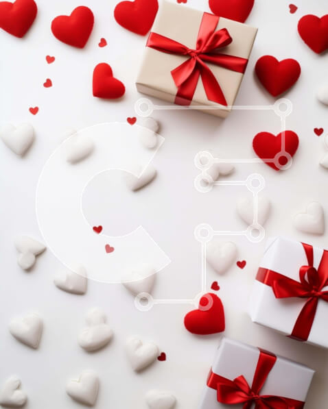 Intra Συλλεκτικό Ξύλινο Παζλ Plywood  4mm - Δώρα και διακοσμήσεις για την ημέρα του Αγίου Βαλεντίνου Σε Ξύλινο Κουτί - Διαστάσεις Puzzle: 10x10 cm – 25 κομμάτια