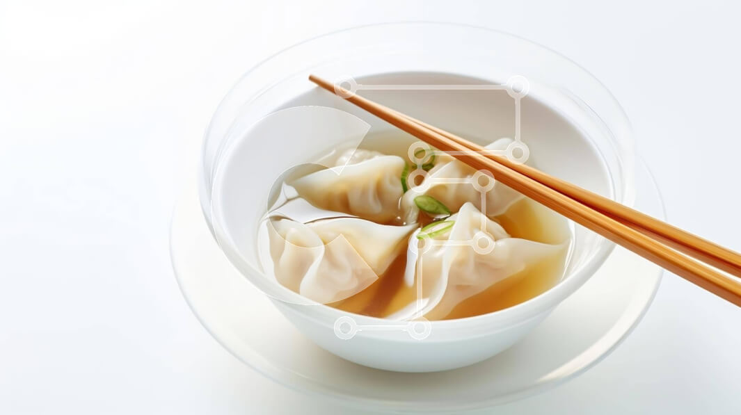 Σετ των 2 Intra Συλλεκτικό Ξύλινο Παζλ Plywood  4mm - Παραδοσιακή κινέζικη σούπα με ζυμαρικά και ξυλάκια Σε Ξύλινο Κουτί - Διαστάσεις: 10x10 cm – 25 κομμάτια