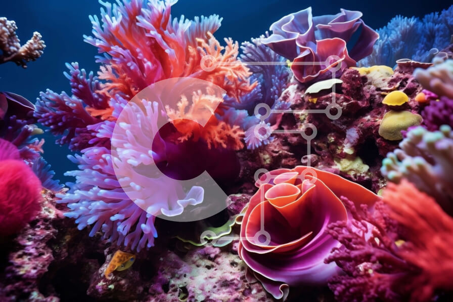 Intra Συλλεκτικό Ξύλινο Παζλ Plywood  4mm - Εκπληκτική εικόνα ενός πολύχρωμου κοραλλιογενούς υφάλου με ποικίλη θαλάσσια ζωή Σε Ξύλινο Κουτί - Διαστάσεις: 10x10 cm – 25 κομμάτια