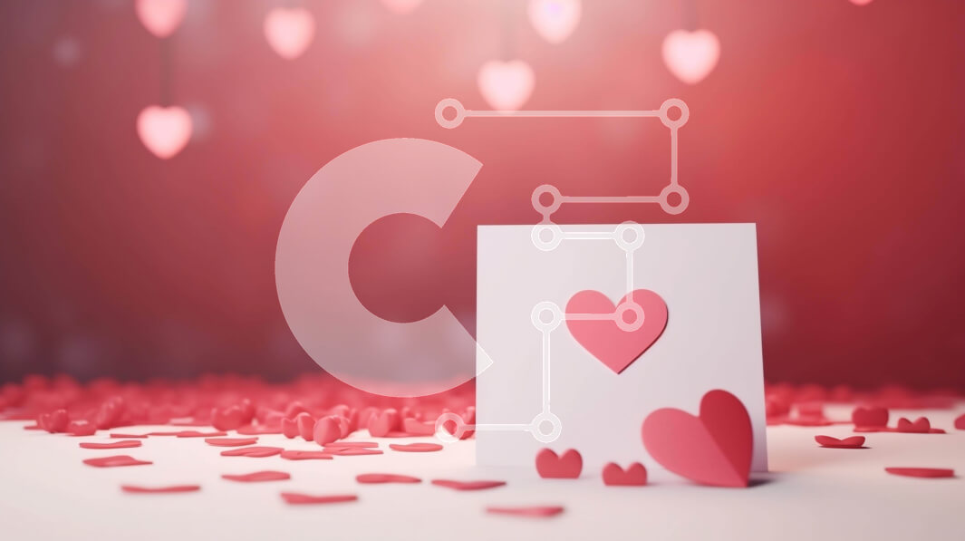 Intra Συλλεκτικό Ξύλινο Παζλ Plywood  4mm - Κάρτα για την ημέρα του Αγίου Βαλεντίνου με κόκκινες καρδιές Σε Ξύλινο Κουτί - Διαστάσεις: 10x10 cm – 25 κομμάτια