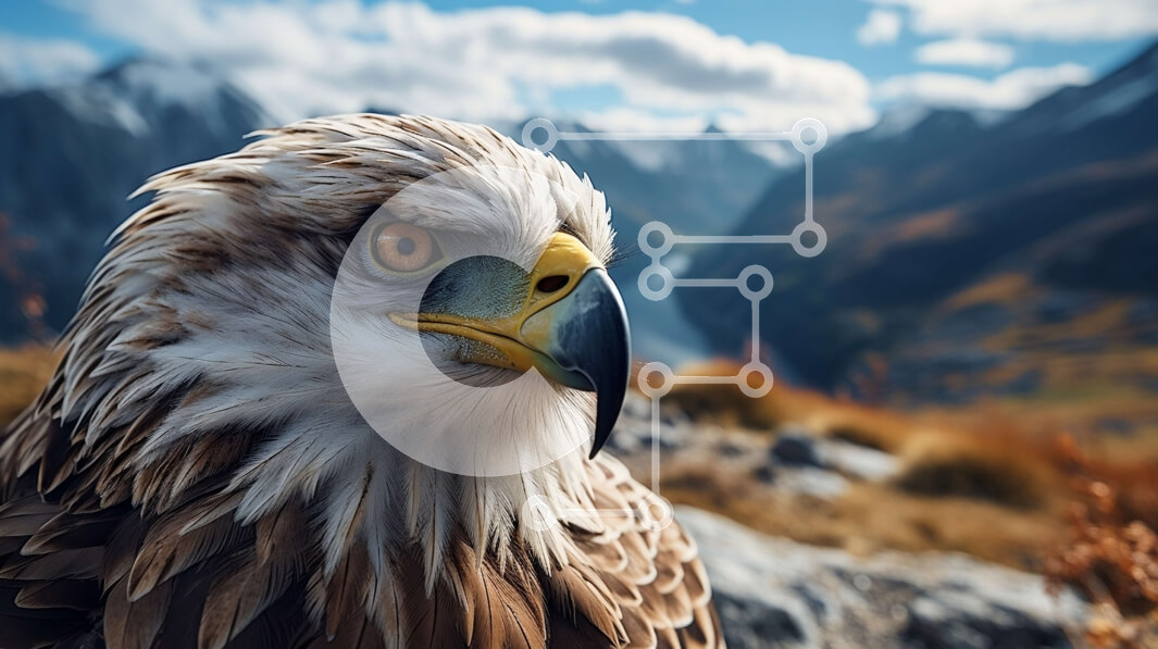 Σετ των 2 Intra Συλλεκτικό Ξύλινο Παζλ Plywood  4mm - Majestic Eagle in Flight Σε Ξύλινο Κουτί - Διαστάσεις: 10x10 cm – 25 κομμάτια