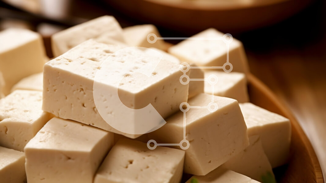 Σετ των 2 Intra Συλλεκτικό Ξύλινο Παζλ Plywood  4mm - Φρεσκοκομμένο τόφου σε φυσικό ξύλινο μπολ και τραπέζι Σε Ξύλινο Κουτί - Διαστάσεις: 10x10 cm – 25 κομμάτια