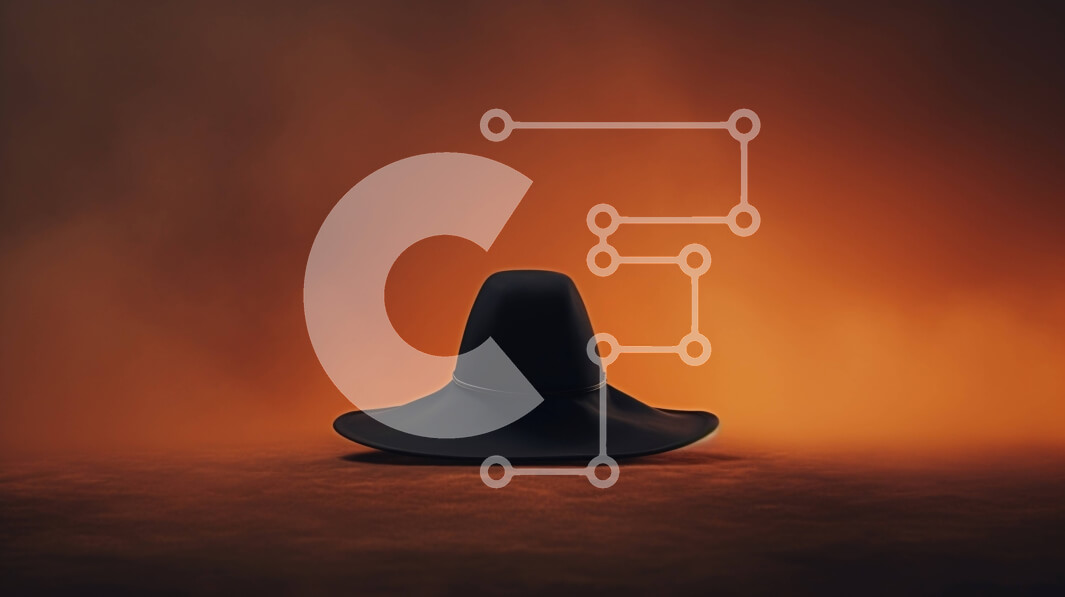 Intra Συλλεκτικό Ξύλινο Παζλ Plywood  4mm - Μαύρο καπέλο σε σκοτεινό καπνικό έδαφος Σε Ξύλινο Κουτί - Διαστάσεις Puzzle: 10x10 cm – 25 κομμάτια