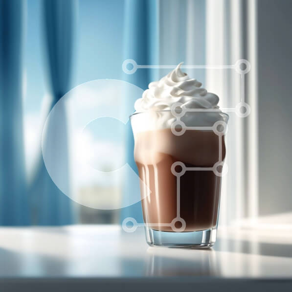 Σετ των 2 Intra Συλλεκτικό Ξύλινο Παζλ Plywood  4mm - Αφεθείτε σε ένα κρεμώδες milkshake σοκολάτας με σαντιγί Σε Ξύλινο Κουτί - Διαστάσεις: 10x10 cm – 25 κομμάτια