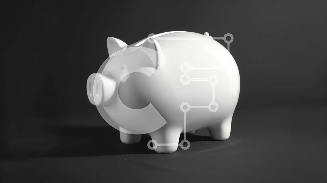 Intra Συλλεκτικό Ξύλινο Παζλ Plywood  4mm - Λευκός κουμπαράς σε μαύρο φόντο Σε Ξύλινο Κουτί - Διαστάσεις: 10x10 cm – 25 κομμάτια