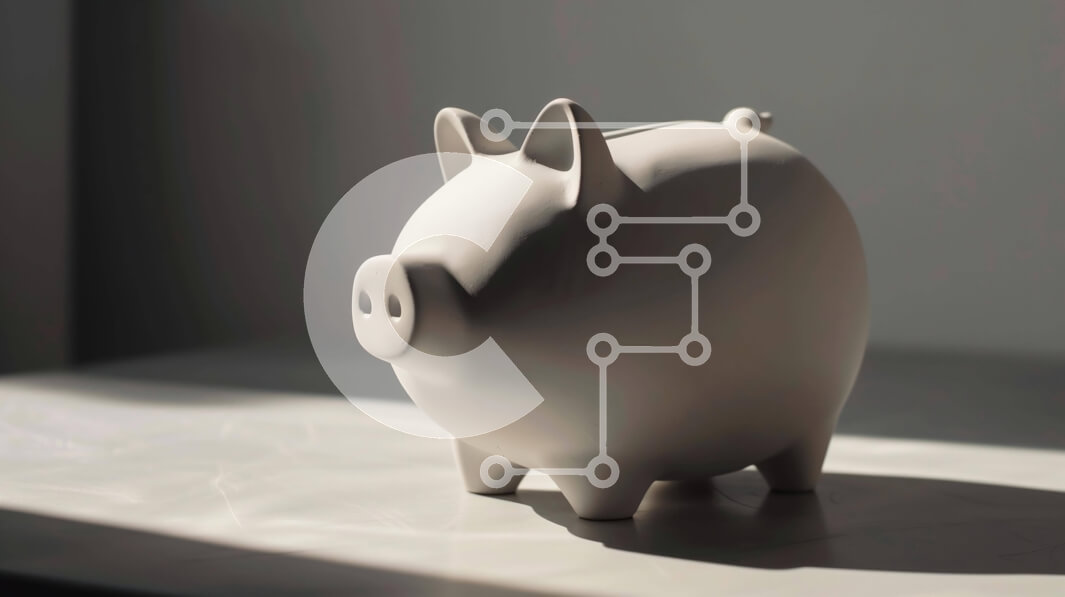 Intra Συλλεκτικό Ξύλινο Παζλ Plywood  4mm - Λευκός κουμπαράς στο τραπέζι με σκιά Σε Ξύλινο Κουτί - Διαστάσεις: 10x10 cm – 25 κομμάτια