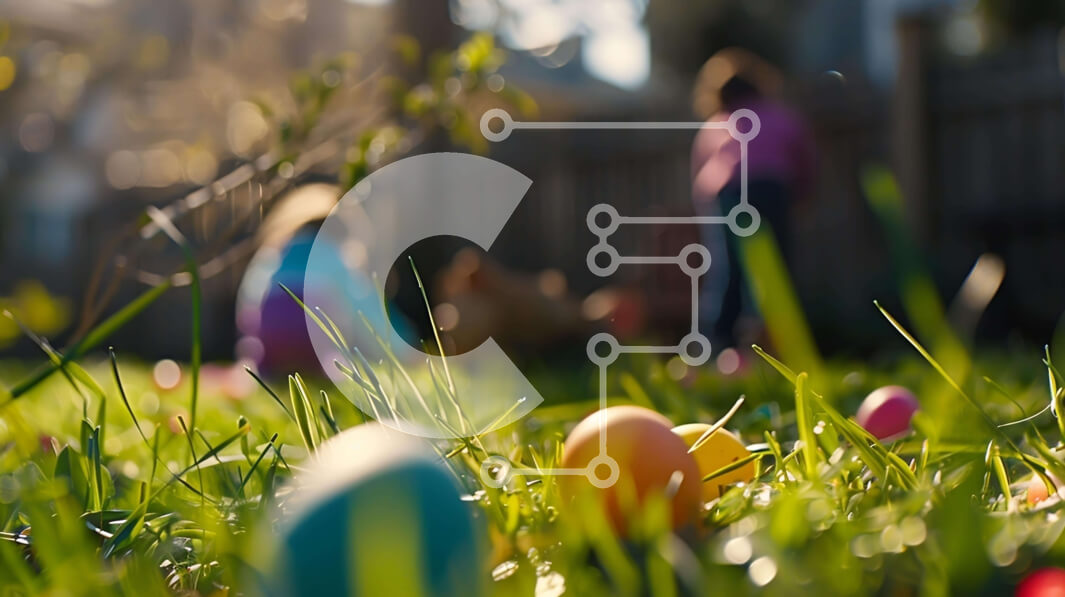 Intra Συλλεκτικό Ξύλινο Παζλ Plywood  4mm - Πασχαλινό κυνήγι αυγών με παιδιά και ζώα Σε Ξύλινο Κουτί - Διαστάσεις: 10x10 cm – 25 κομμάτια