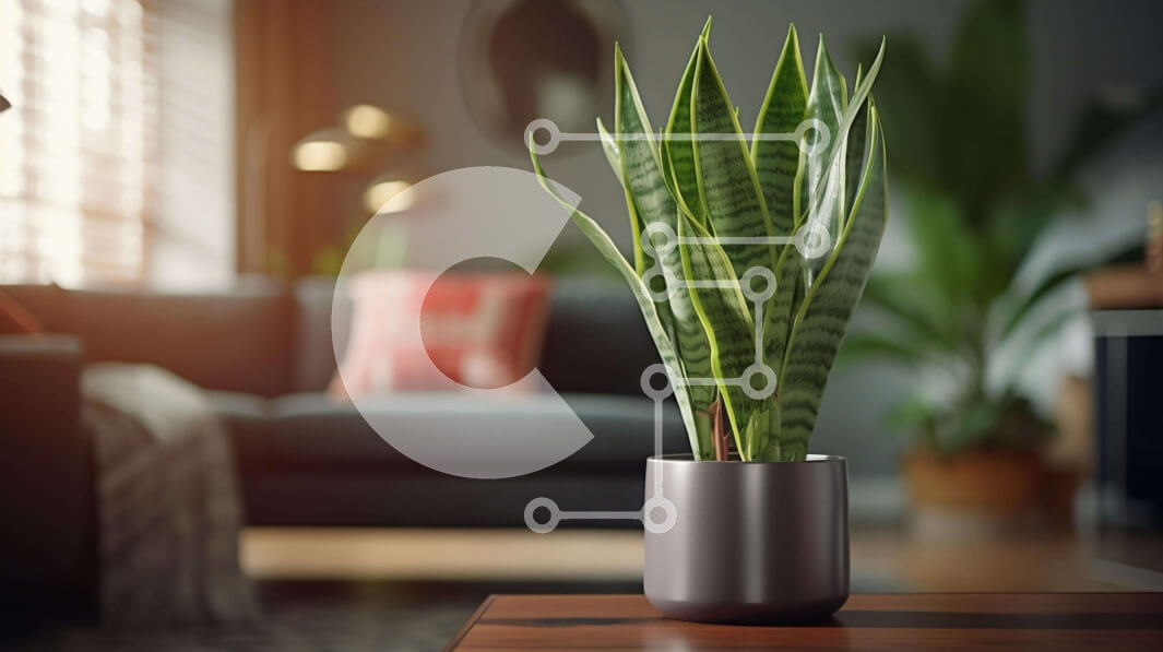 Intra Συλλεκτικό Ξύλινο Παζλ Plywood  4mm - Σαλόνι με έπιπλα και φυτά σε γλάστρες Σε Ξύλινο Κουτί - Διαστάσεις Puzzle: 10x10 cm – 25 κομμάτια