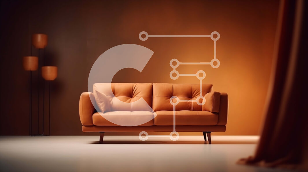 Intra Συλλεκτικό Ξύλινο Παζλ Plywood  4mm - Καφέ δερμάτινος καναπές σε δωμάτιο με χαμηλό φωτισμό Σε Ξύλινο Κουτί - Διαστάσεις Puzzle: 10x10 cm – 25 κομμάτια