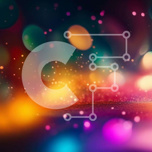 Intra Συλλεκτικό Ξύλινο Παζλ Plywood  4mm - Ζωντανό αφηρημένο φόντο με στροβιλιζόμενα μοτίβα και λαμπερά φώτα Σε Ξύλινο Κουτί - Διαστάσεις Puzzle: 10x10 cm – 25 κομμάτια