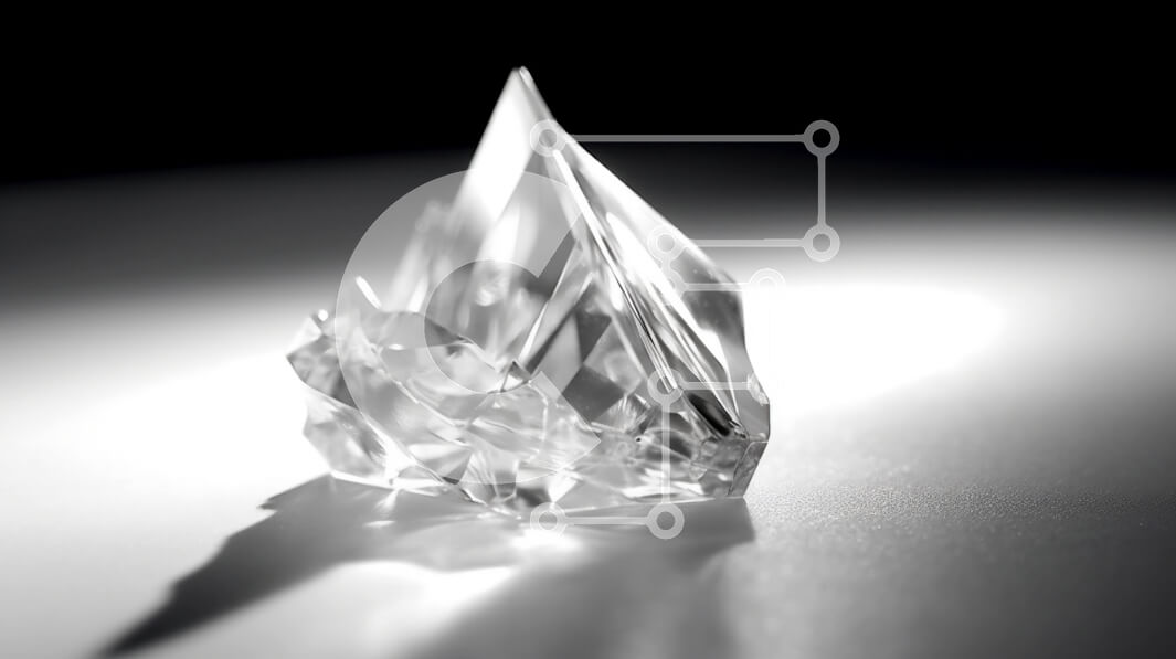 Intra Συλλεκτικό Ξύλινο Παζλ Plywood  4mm - Εκπληκτική εικόνα ενός διαυγούς διαμαντιού υψηλής ποιότητας Σε Ξύλινο Κουτί - Διαστάσεις: 10x10 cm – 25 κομμάτια