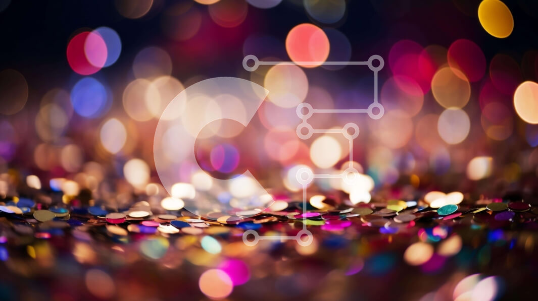 Intra Συλλεκτικό Ξύλινο Παζλ Plywood  4mm - Πολύχρωμο φόντο κομφετί για εκδηλώσεις και πάρτι Σε Ξύλινο Κουτί - Διαστάσεις Puzzle: 10x10 cm – 25 κομμάτια