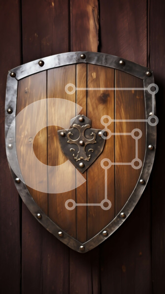 Intra Συλλεκτικό Ξύλινο Παζλ Plywood  4mm - Ξύλινη ασπίδα με μεταλλικά πριτσίνια Σε Ξύλινο Κουτί - Διαστάσεις: 10x10 cm – 25 κομμάτια