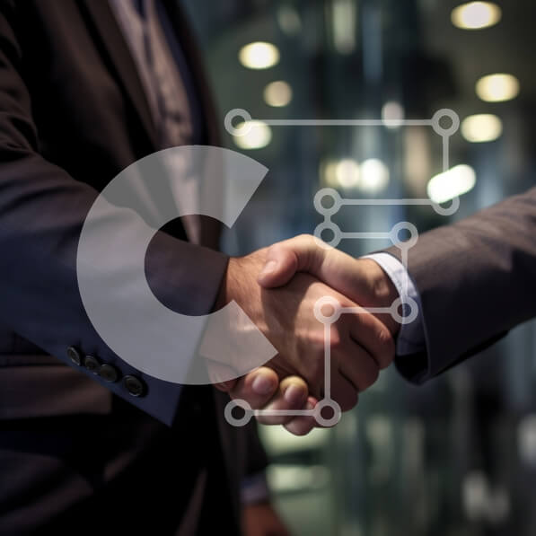 Intra Συλλεκτικό Ξύλινο Παζλ Plywood  4mm - Επαγγελματική εικόνα χειραψίας επιχειρηματιών σε αίθουσα συνεδριάσεων Σε Ξύλινο Κουτί - Διαστάσεις Puzzle: 10x10 cm – 25 κομμάτια