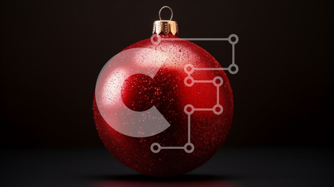 Intra Συλλεκτικό Ξύλινο Παζλ Plywood  4mm - Κόκκινη μπάλα στολίδι που επιπλέει στον αέρα Σε Ξύλινο Κουτί - Διαστάσεις: 10x10 cm – 25 κομμάτια