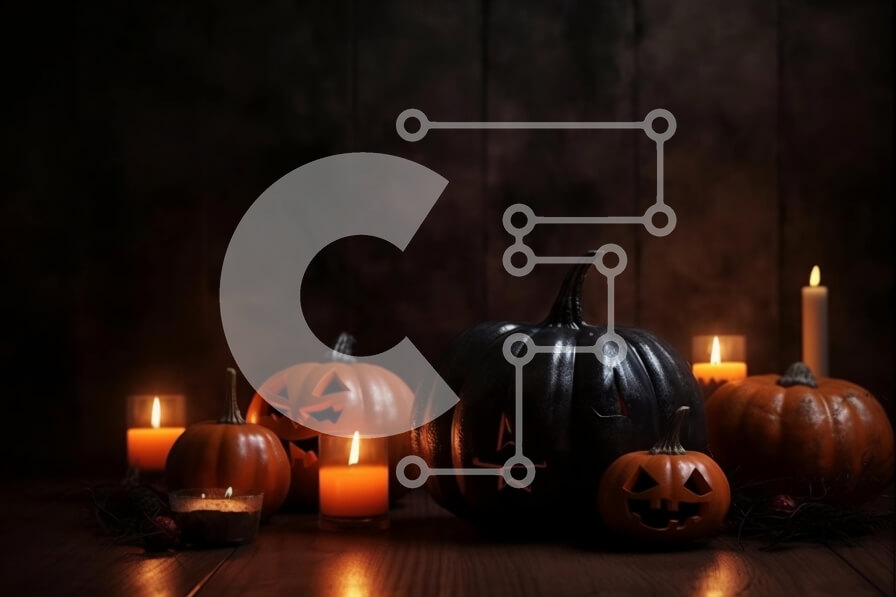 Intra Συλλεκτικό Ξύλινο Παζλ Plywood  4mm - Αποκριάτικη εικόνα από σκαλιστές κολοκύθες που φωτίζονται από κεριά Σε Ξύλινο Κουτί - Διαστάσεις Puzzle: 10x10 cm – 25 κομμάτια