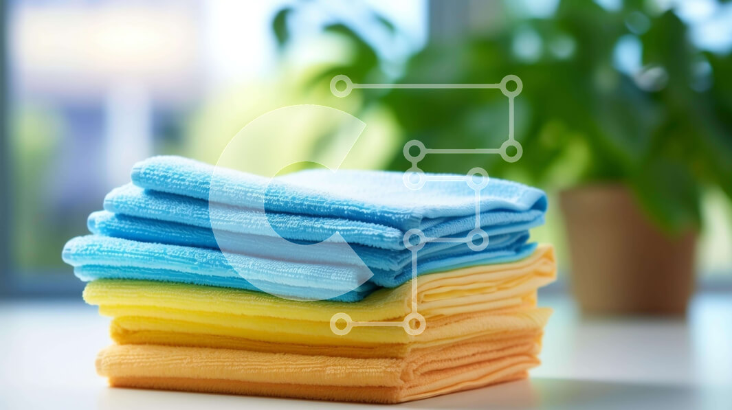 Intra Συλλεκτικό Ξύλινο Παζλ Plywood  4mm - Πολύχρωμες υφασμάτινες πετσέτες Σε Ξύλινο Κουτί - Διαστάσεις Puzzle: 10x10 cm – 25 κομμάτια