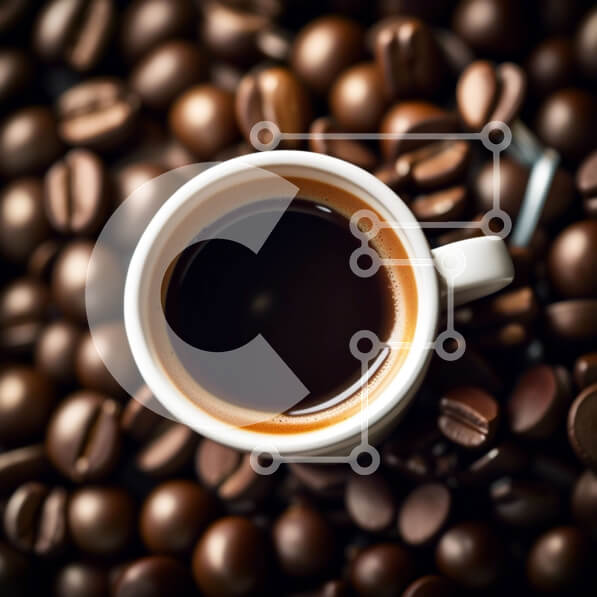 Σετ των 2 Intra Συλλεκτικό Ξύλινο Παζλ Plywood  4mm - Νόστιμο φλιτζάνι καφέ με κόκκους καφέ Σε Ξύλινο Κουτί - Διαστάσεις: 10x10 cm – 25 κομμάτια