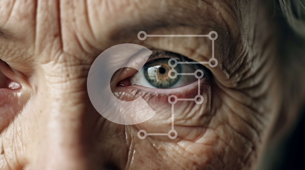 Intra Συλλεκτικό Ξύλινο Παζλ Plywood  4mm - Πορτρέτο μιας ηλικιωμένης γυναίκας με πράσινα μάτια και ρυτίδες Σε Ξύλινο Κουτί - Διαστάσεις Puzzle: 10x10 cm – 25 κομμάτια