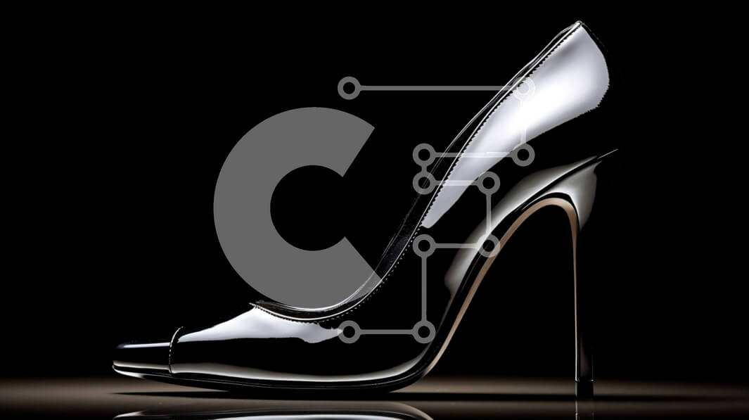 Intra Συλλεκτικό Ξύλινο Παζλ Plywood  4mm - Κομψό και μοντέρνο ψηλοτάκουνο παπούτσι με μυτερή μύτη και τακούνι στιλέτο Σε Ξύλινο Κουτί - Διαστάσεις Puzzle: 10x10 cm – 25 κομμάτια