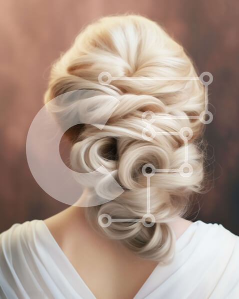 Intra Συλλεκτικό Ξύλινο Παζλ Plywood  4mm - Κομψή ξανθιά γυναίκα με λευκό φόρεμα που κοιτάζει πάνω από τον ώμο Σε Ξύλινο Κουτί - Διαστάσεις Puzzle: 10x10 cm – 25 κομμάτια