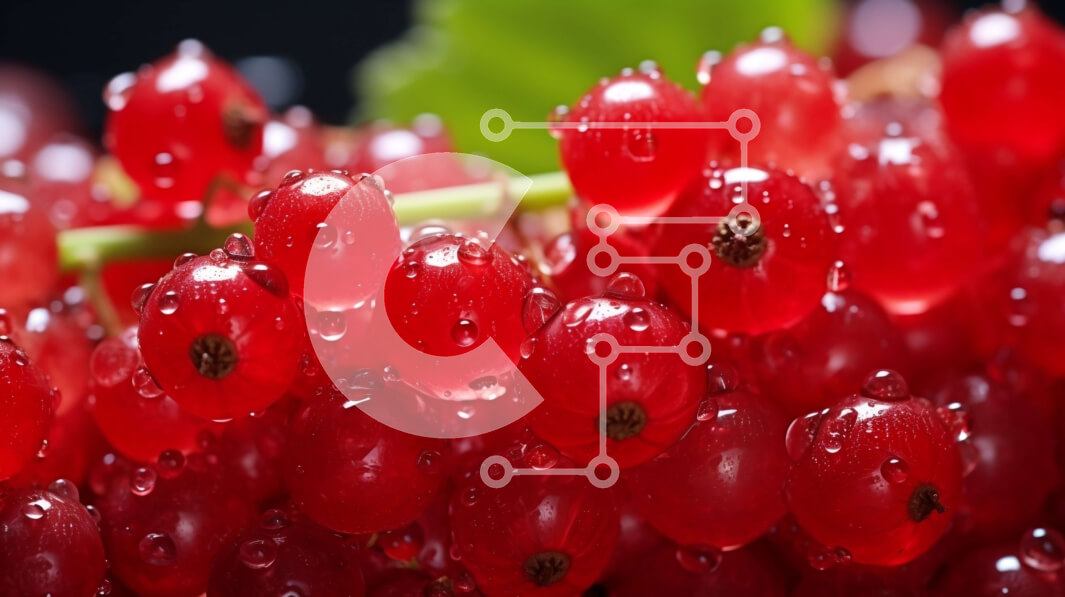 Σετ των 2 Intra Συλλεκτικό Ξύλινο Παζλ Plywood  4mm - Κοντινό πλάνο ενός κόκκινου φρούτου με σταγονίδια νερού Σε Ξύλινο Κουτί - Διαστάσεις: 10x10 cm – 25 κομμάτια