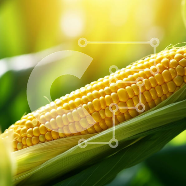 Σετ των 2 Intra Συλλεκτικό Ξύλινο Παζλ Plywood  4mm - Κοντινό πλάνο ενός μόνο στάχυ στο στάχυ Σε Ξύλινο Κουτί - Διαστάσεις: 10x10 cm – 25 κομμάτια