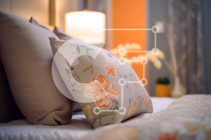 Intra Συλλεκτικό Ξύλινο Παζλ Plywood  4mm - Άνετο και άνετο υπνοδωμάτιο με ανθοσύνθεση Σε Ξύλινο Κουτί - Διαστάσεις Puzzle: 10x10 cm – 25 κομμάτια