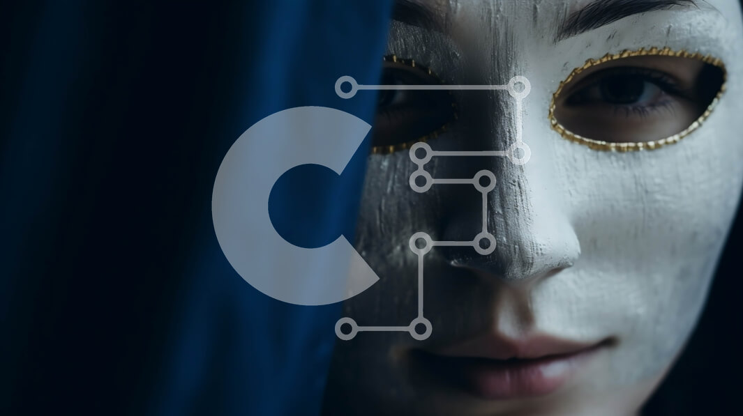 Σετ των 2 Intra Συλλεκτικό Ξύλινο Παζλ Plywood  4mm - Γυναίκα που φορά μια περίπλοκη λευκή μάσκα Σε Ξύλινο Κουτί - Διαστάσεις: 10x10 cm – 25 κομμάτια