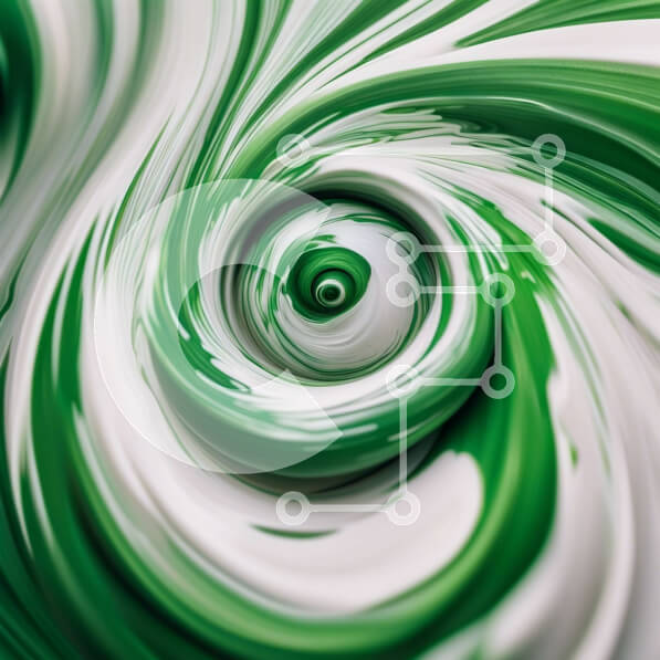 Intra Συλλεκτικό Ξύλινο Παζλ Plywood  4mm - Πολύχρωμη αφηρημένη σπειροειδής ζωγραφική Σε Ξύλινο Κουτί - Διαστάσεις Puzzle: 10x10 cm – 25 κομμάτια