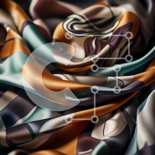 Intra Συλλεκτικό Ξύλινο Παζλ Plywood  4mm - Εκλεπτυσμένη και κομψή κινηματογράφηση σε πρώτο πλάνο από πολύχρωμο ύφασμα Σε Ξύλινο Κουτί - Διαστάσεις Puzzle: 10x10 cm – 25 κομμάτια