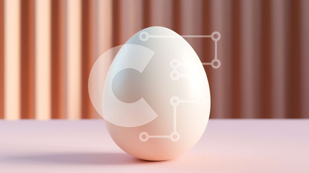 Intra Συλλεκτικό Ξύλινο Παζλ Plywood  4mm - Λευκό αυγό σε ροζ επιφάνεια Σε Ξύλινο Κουτί - Διαστάσεις Puzzle: 10x10 cm – 25 κομμάτια