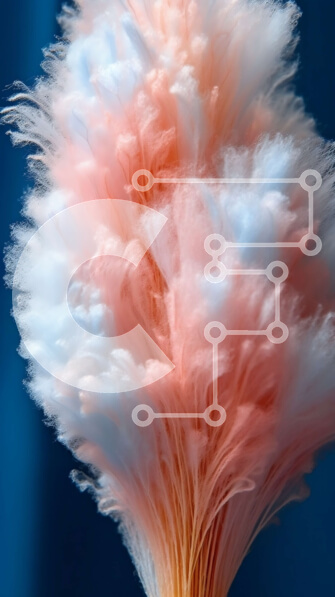 Intra Συλλεκτικό Ξύλινο Παζλ Plywood  4mm - Όμορφη εικόνα ενός ροζ και μπλε φτερού σε μπλε φόντο Σε Ξύλινο Κουτί - Διαστάσεις Puzzle: 10x10 cm – 25 κομμάτια