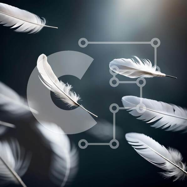 Intra Συλλεκτικό Ξύλινο Παζλ Plywood  4mm - Όμορφη εικόνα των ιπτάμενων λευκών φτερών Σε Ξύλινο Κουτί - Διαστάσεις: 10x10 cm – 25 κομμάτια