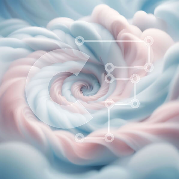 Intra Συλλεκτικό Ξύλινο Παζλ Plywood  4mm - Όμορφος σπειροειδής σχηματισμός σύννεφων σε ροζ και μπλε Σε Ξύλινο Κουτί - Διαστάσεις: 10x10 cm – 25 κομμάτια