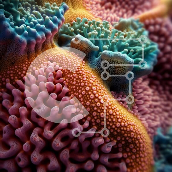 Intra Συλλεκτικό Ξύλινο Παζλ Plywood  4mm - Ζωντανός κοραλλιογενής ύφαλος με ποικίλη θαλάσσια ζωή Σε Ξύλινο Κουτί - Διαστάσεις: 10x10 cm – 25 κομμάτια