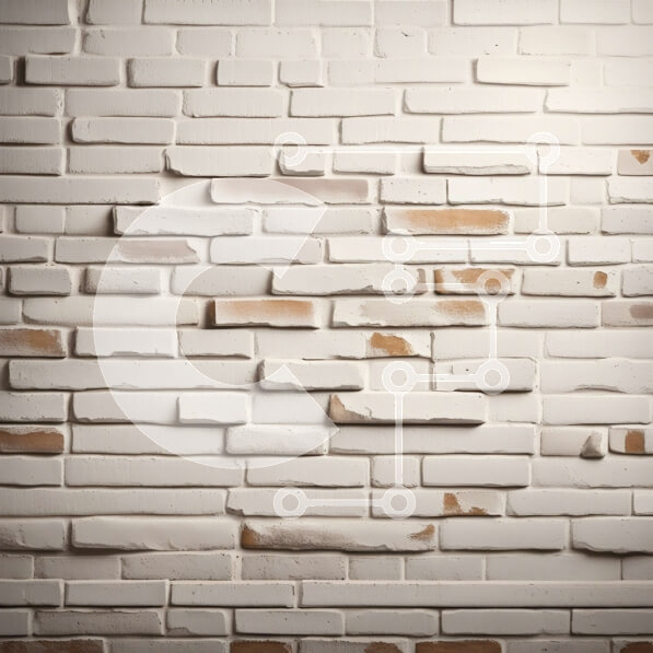 Intra Συλλεκτικό Ξύλινο Παζλ Plywood  4mm - Υφή ενός φθαρμένου λευκού τοίχου από τούβλα Σε Ξύλινο Κουτί - Διαστάσεις Puzzle: 10x10 cm – 25 κομμάτια