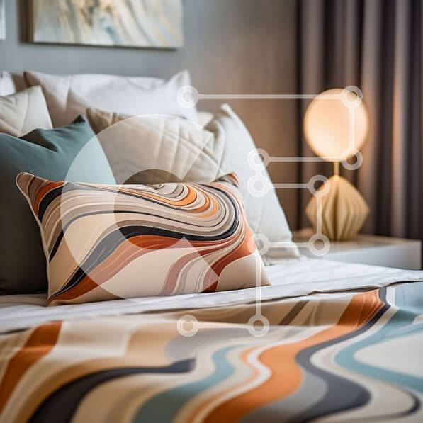 Intra Συλλεκτικό Ξύλινο Παζλ Plywood  4mm - Χαλαρώστε σε ένα άνετο και καλά φωτισμένο μοντέρνο υπνοδωμάτιο Σε Ξύλινο Κουτί - Διαστάσεις Puzzle: 10x10 cm – 25 κομμάτια