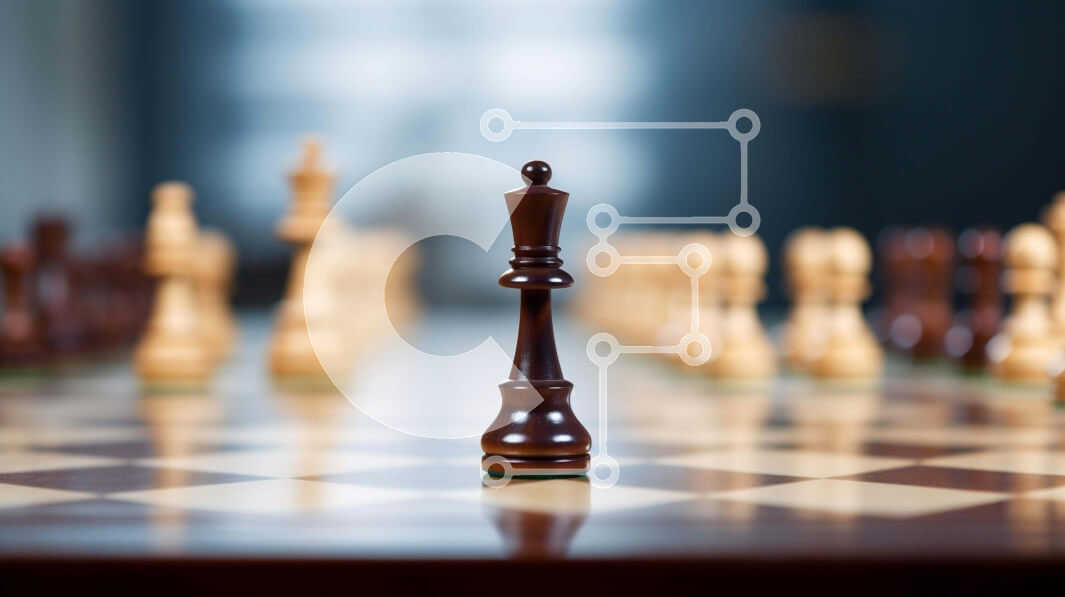 Intra Συλλεκτικό Ξύλινο Παζλ Plywood  4mm - Σκακιέρα με βασιλιά και διάφορα κομμάτια Σε Ξύλινο Κουτί - Διαστάσεις Puzzle: 10x10 cm – 25 κομμάτια