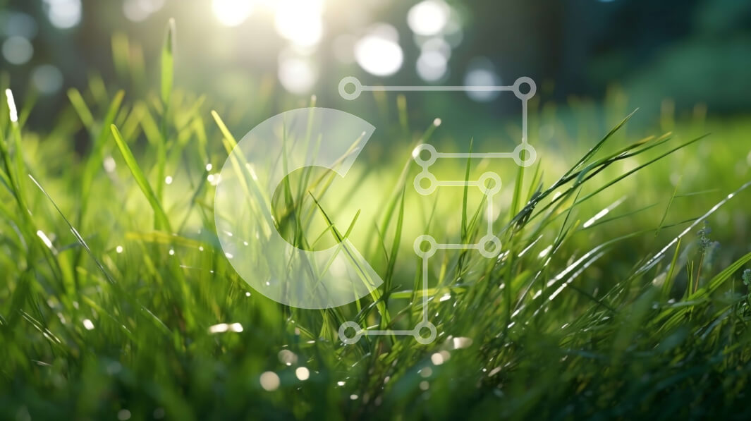 Intra Συλλεκτικό Ξύλινο Παζλ Plywood  4mm - Όμορφη εικόνα της πράσινης χλόης στο πρωινό φως του ήλιου Σε Ξύλινο Κουτί - Διαστάσεις: 10x10 cm – 25 κομμάτια